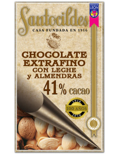 Chocolate leche almendras