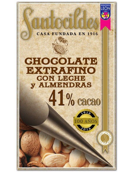 Xocolata amb llet i ametlles - Productos Leoneses Online