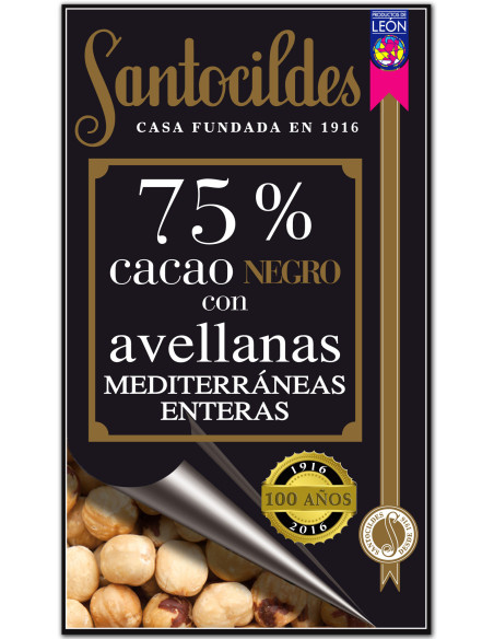 Txokolatea 75% hurrekin - Productos Leoneses Online